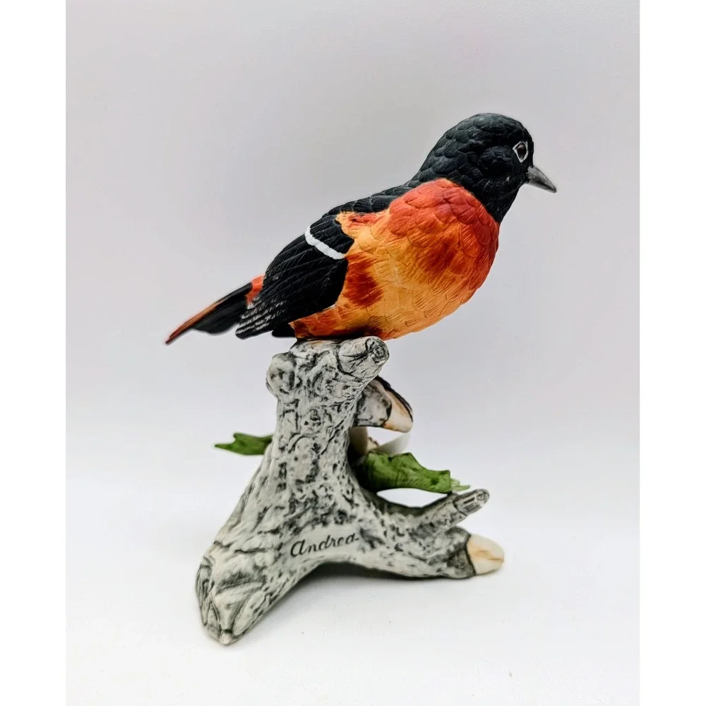 Vintage Andrea by Sadek Bird Figurines Orchard Oriole and Parula Warbler - Picture 3 of 16